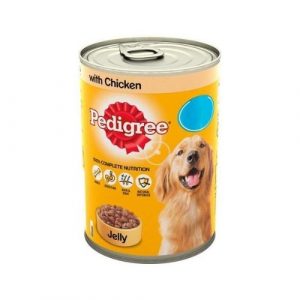Pedigree dog can food in jelly with chicken 400g