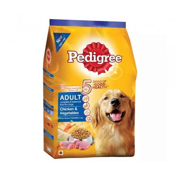 pedigree adult dog food chicken and vegetables 1.5-kg