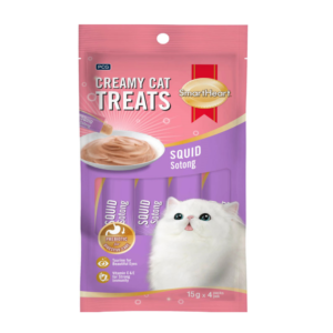 Smartheart Creamy Cat Treat Squid Flavor 4x15g