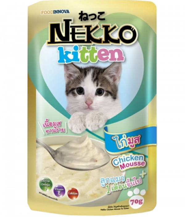 Nekko Pouch Kitten Chicken Mousse 70g