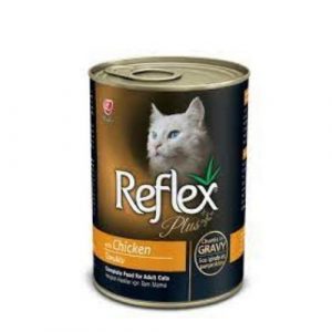 Reflex Plus Adult Cat Food Can Chicken Chunks in Gravy