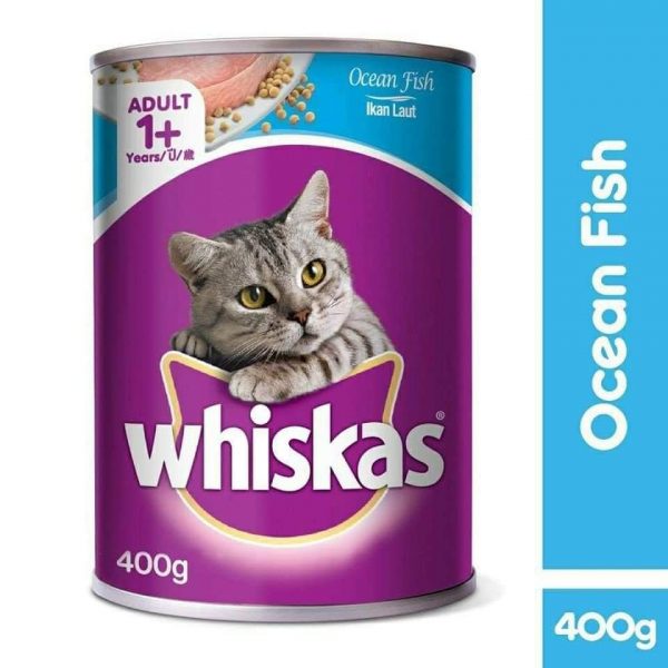 Whiskas Can Cat Food Ocean fish 400gm