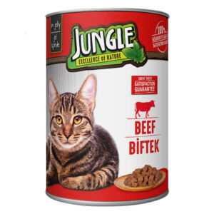 Jungle Adult Can Cat Wet Food Beef 415gm