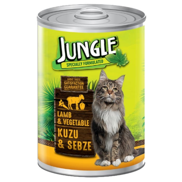 Jungle Adult Can Cat Wet Food Lamb & Vegetable 415gm