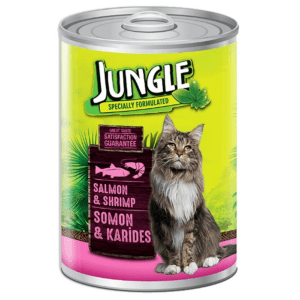 Jungle Adult Can Cat Wet Food Salmon & Shrimp 415gm