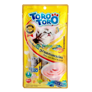 Toro Toro Likable Creamy Treat Tuna And Seafood (15gx5pcs)