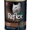 reflex plus adult cat can food with beef