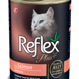 reflex plus adult cat can food with salmon