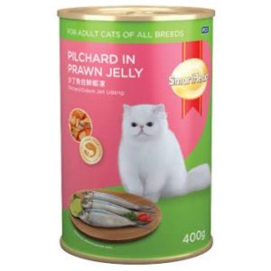 smart heart cat can food with plicher pin prawn jelly 400gm