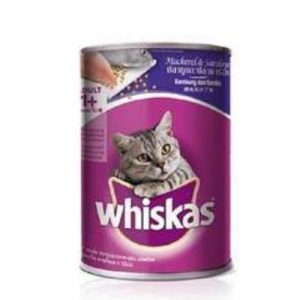 Whiskas Adult Cat Food Mackerel & Sardines Can