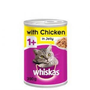 Whiskas Can Chicken In Jelly Cat Food 400gm