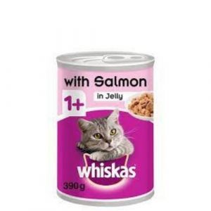 Whiskas Can With salmon in jelly UK 390g