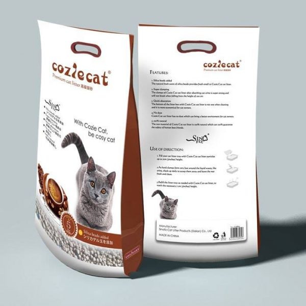 coziecat cat litter 5l coffee