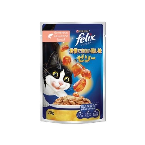 Felix Sensations Cat Food Salmon&Tomato in Jelly 70g