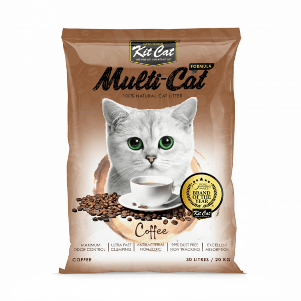 kit cat cat litter multi cat coffee 30L