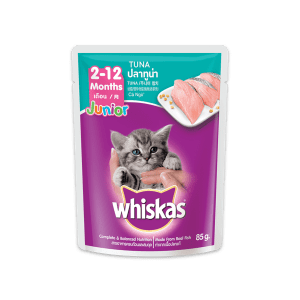 Whiskas Pouch Cat Food Junior Tuna Flavour 80gm