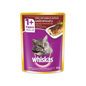 Whiskas Pouch Cat Food Grilled Saba Flavour 80gm