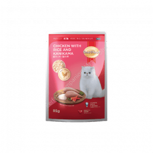 SmartHeart Cat Pouch Chicken with Rice & Kanikama