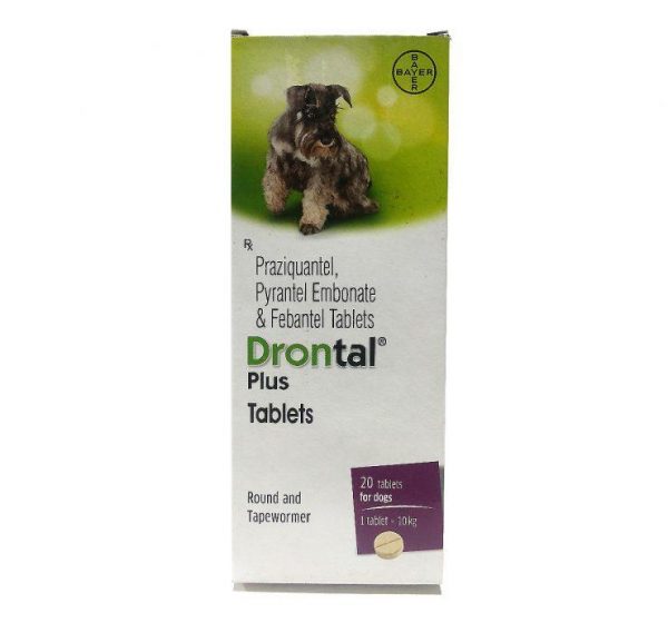 Drontal Plus Tablets Dewormer for Dogs