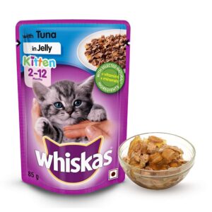 Whiskas kitten Pouch Wet Cat Food tuna in jelly