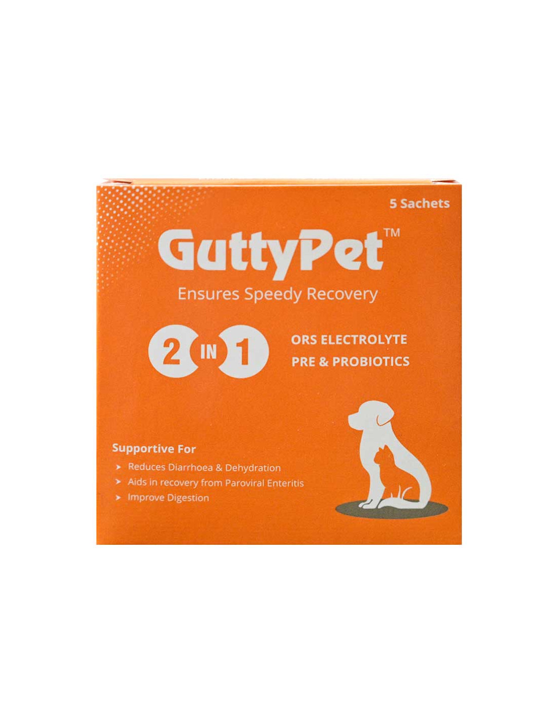Gutty Pet Ors Electrolyte, Pre & Probiotics Sachets - Pet Zone BD