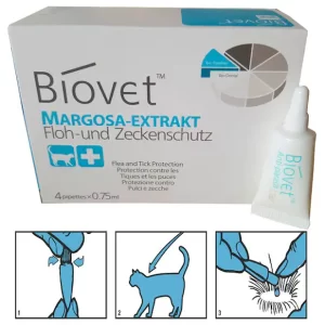 Biovet Margosa-Extrakt Cat Spot-On For Flea Treatment