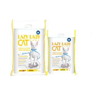 Lazy Lady Premium Bentonite Cat Litter Lemon