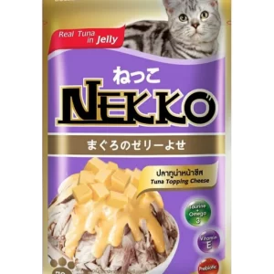 Nekko Pouch Cat Food Tuna with Topping Cheese 70gm