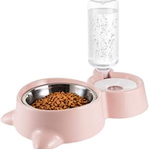 Double Pet Cat Bowl With Water
