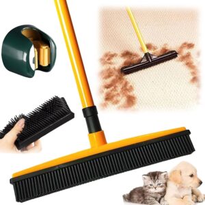 Rubber Broom Pet Hair Remover Brush For Cat And Dog