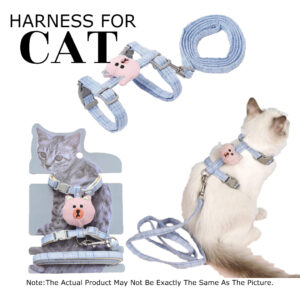 Adjustable Cat Harness Nylon Strap Collar