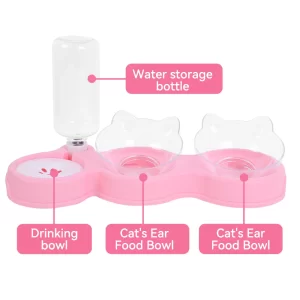 Cat Bowl Automatic Drinking Food Bowl