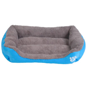 Paw Print Pet Bed For Cat And Dog Sky