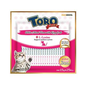 TORO PLUS CAT TREATS White Meat Tuna With King Crab