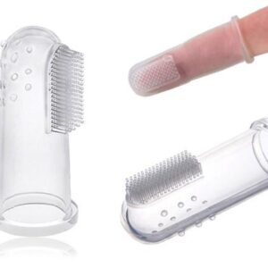 Silicone Pet Finger Toothbrush For Cat & Dog