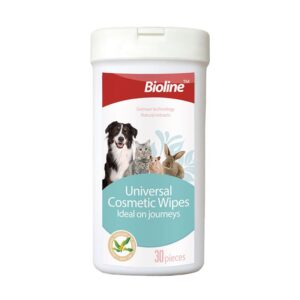 Bioline Universal Cosmetic Pet Wipes 30Pcs