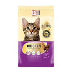 Billi Kitten Real Chicken And Rice Cat Food 10kg