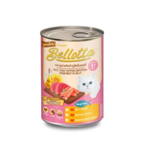 Bellotta Canned Cat Food Real Tuna Topping Imitition Crab Meat In Jelly