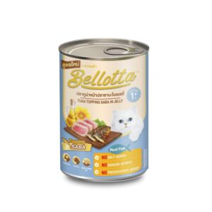 Bellotta Canned Cat Food Real Tuna Topping Saba In Jelly