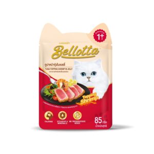 Bellotta Pouch Cat Food Tuna Topping Shrimp In Jelly
